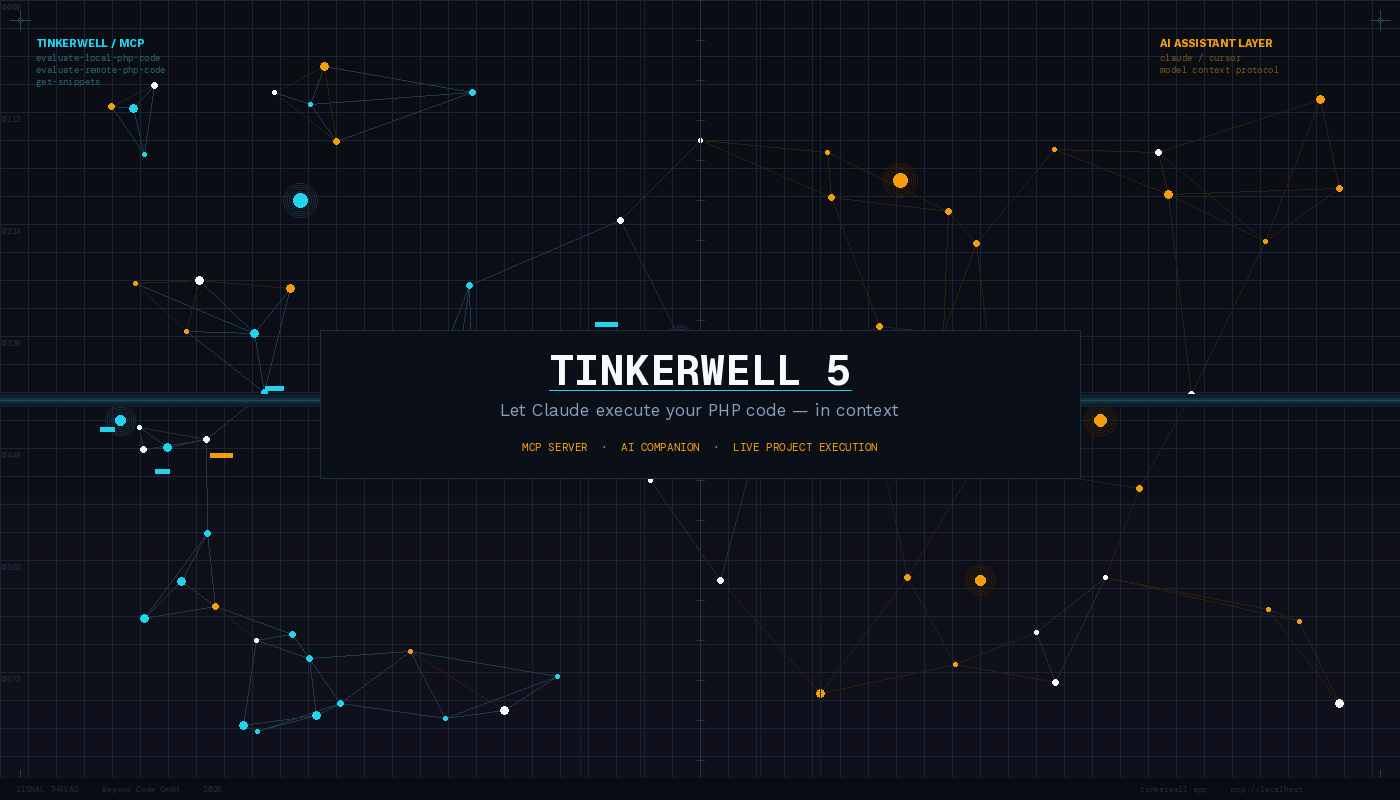 Featured image for "Tinkerwell 5 and the MCP Bridge: Let Claude Actually Run Your PHP Code"