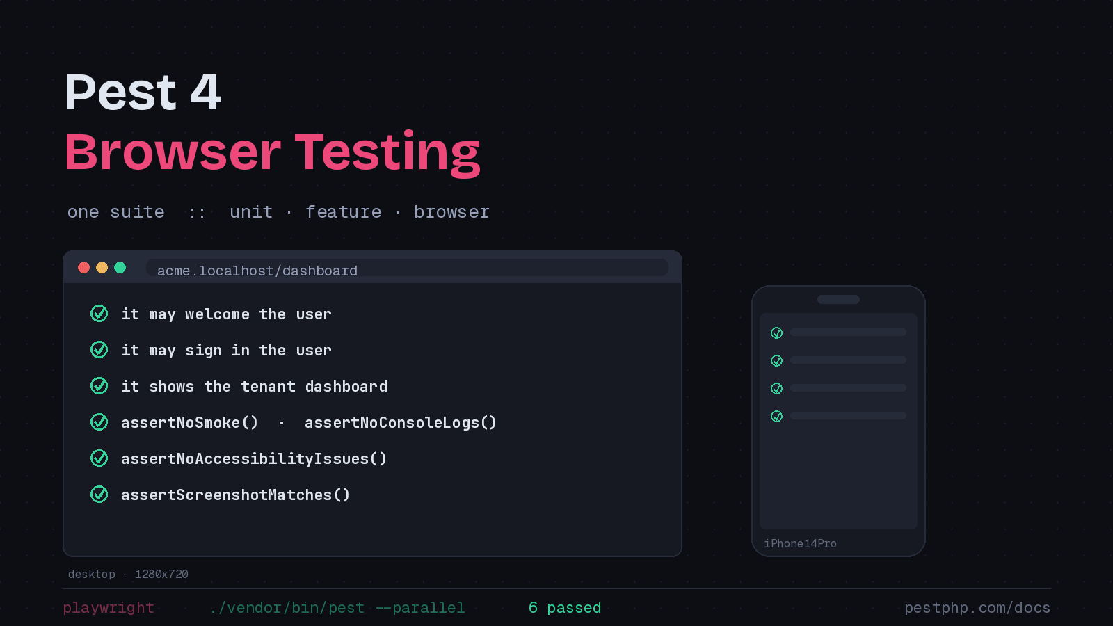 Preview image for Pest 4 Browser Testing: One Suite for Unit, Feature, and the Browser