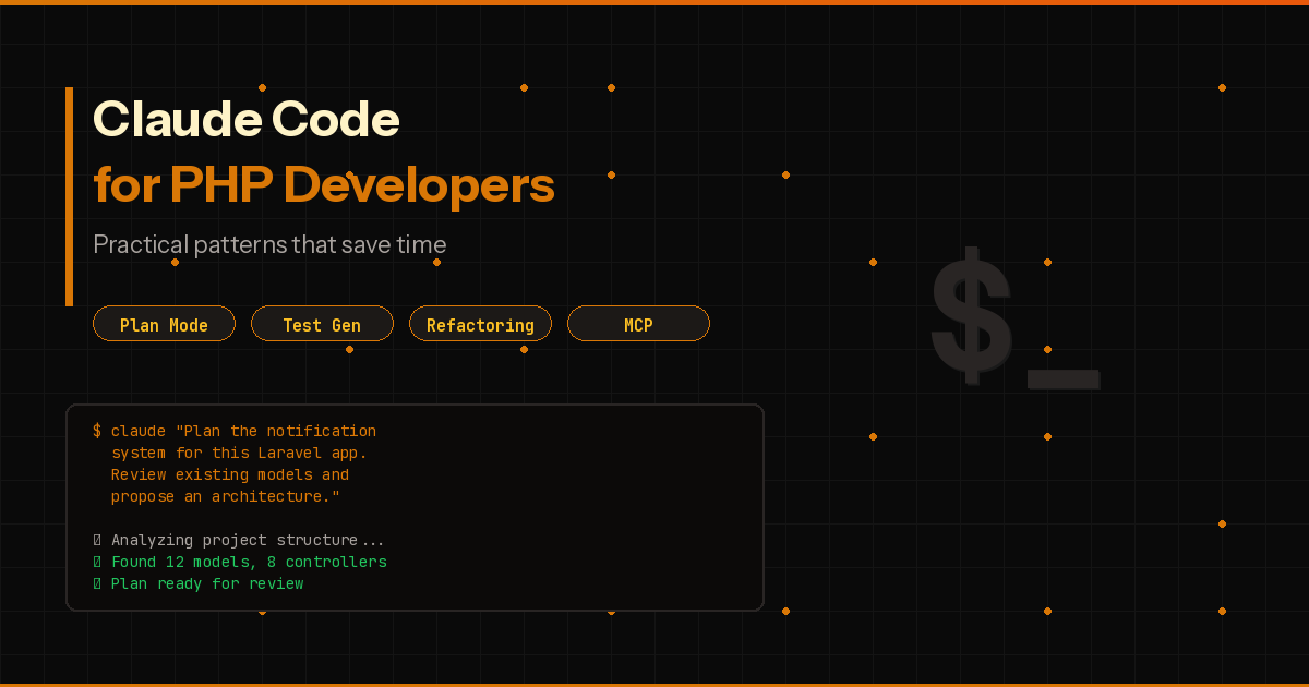 Preview image for Claude Code for PHP Developers
